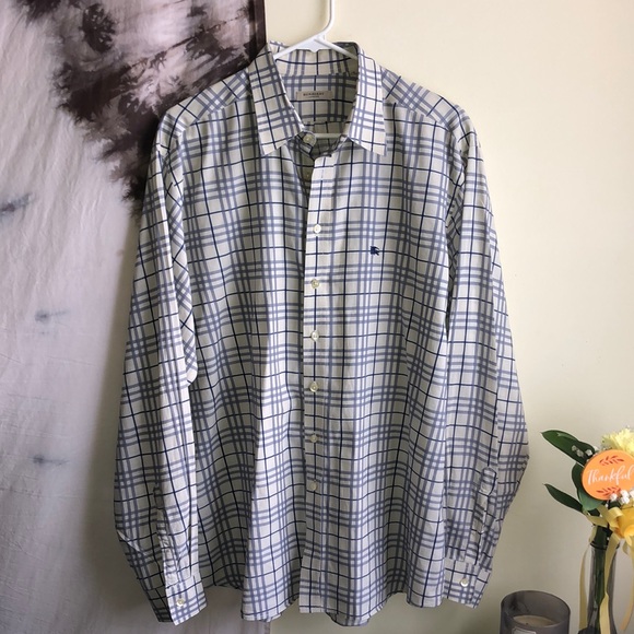 Burberry Other - HP! Burberry London Blue Plaid Button Down